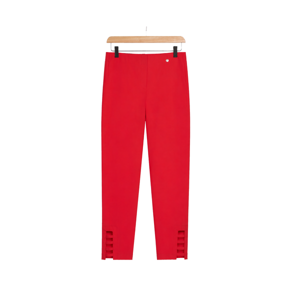Robell Lena 09 Ankle Grazer Trousers Red