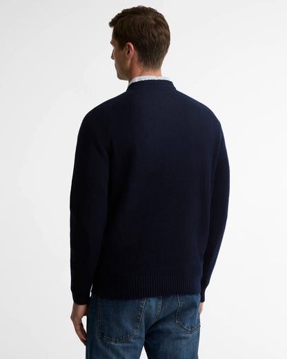 Barbour Newtown Crew Neck Jumper Navy