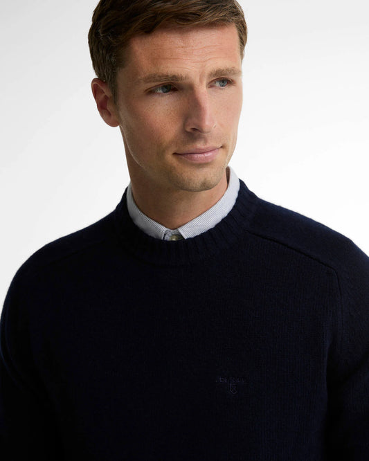 Barbour Newtown Crew Neck Jumper Navy