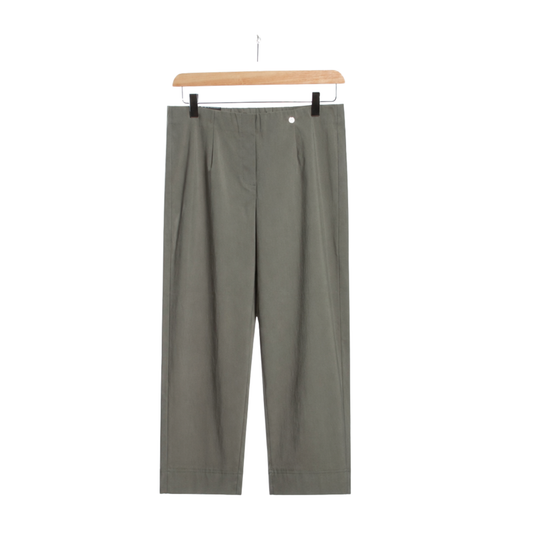 Marie 07 Cropped Trouser Dark Olive