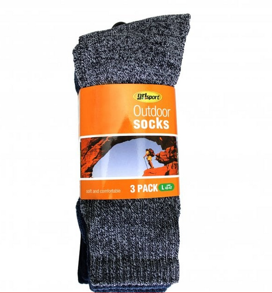 Mens Outdoor Multipack Socks (3 pair pack)