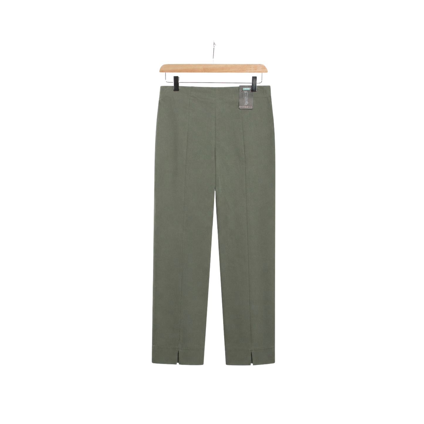 Robell Rose 09 Ankle Grazer Trousers Ivy Green