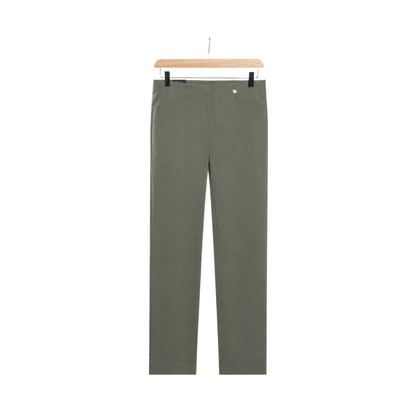 Robell Rose 09 Ankle Grazer Trousers Ivy Green