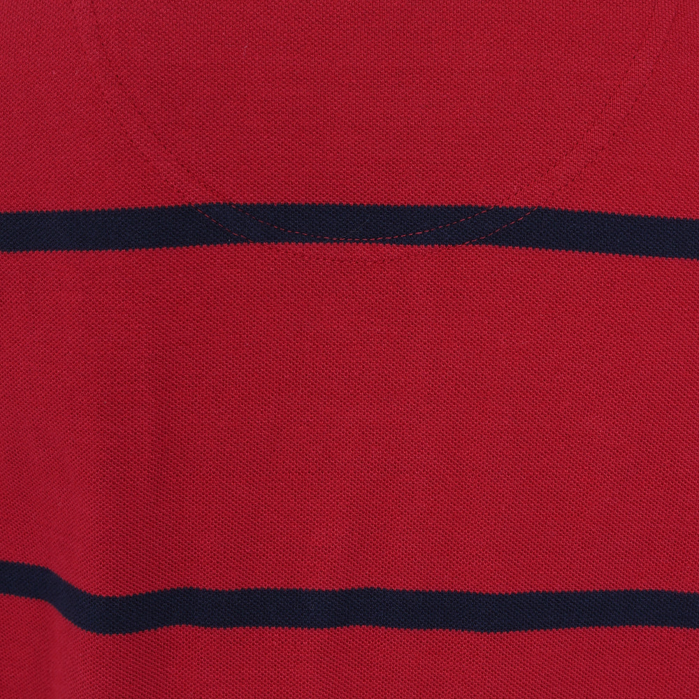 Children's Crimson Striped Polo Shirt