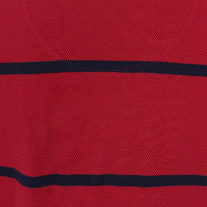 Children's Crimson Striped Polo Shirt