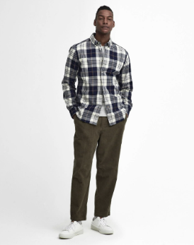 Barbour Edgar Tailored Fit Shirt Navy