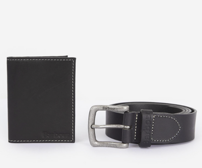 Leather Belt & Billfold Gift Set
