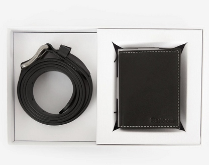 Leather Belt & Billfold Gift Set