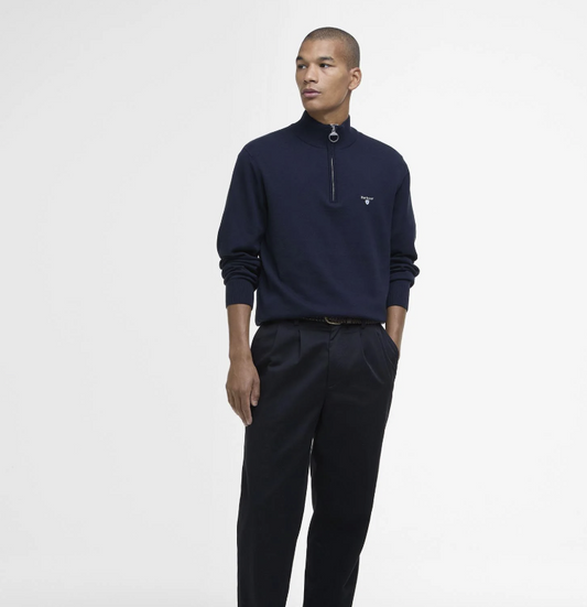 Barbour Lingwood Compact Half-Zip Jumper Navy