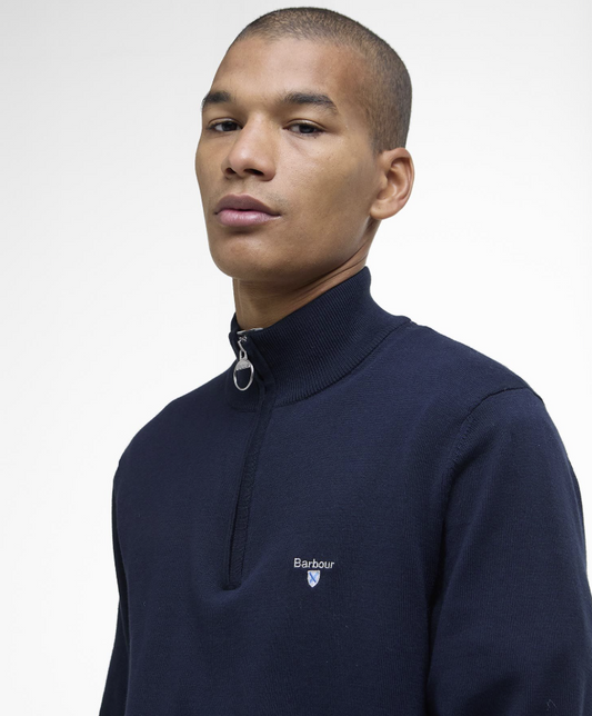 Barbour Lingwood Compact Half-Zip Jumper Navy