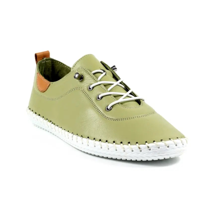 Lunar Shoes St Ives Plimsolls Khaki