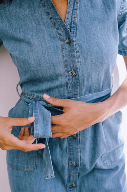 Cloretta Midi Shirt Dress