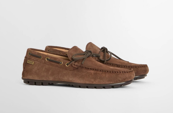 Barbour Courage Driving Shoes Chocco Suede