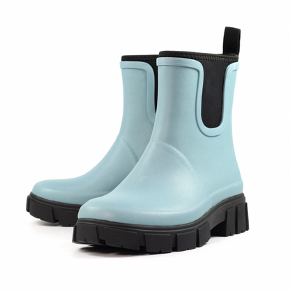 Lake Pale Blue Ankle Wellingtons