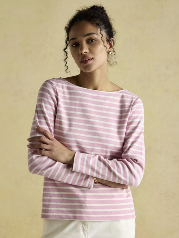 Harbour Pink Stripe Breton Top