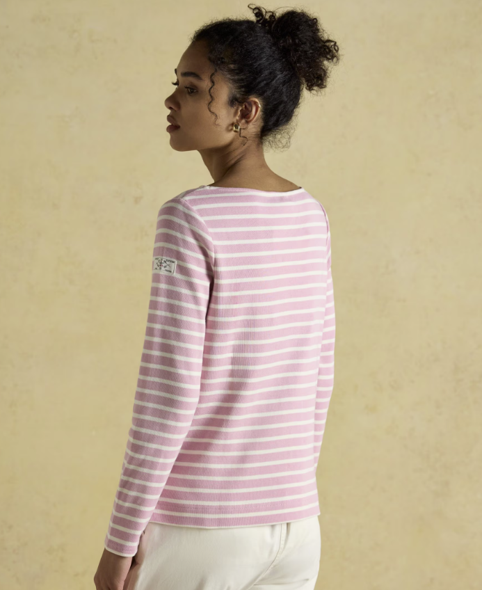 Harbour Pink Stripe Breton Top
