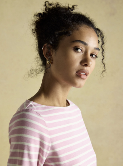 Harbour Pink Stripe Breton Top