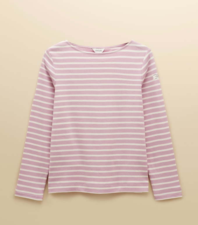 Harbour Pink Stripe Breton Top