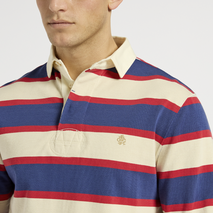 Blue & Cream Rugby Shirt