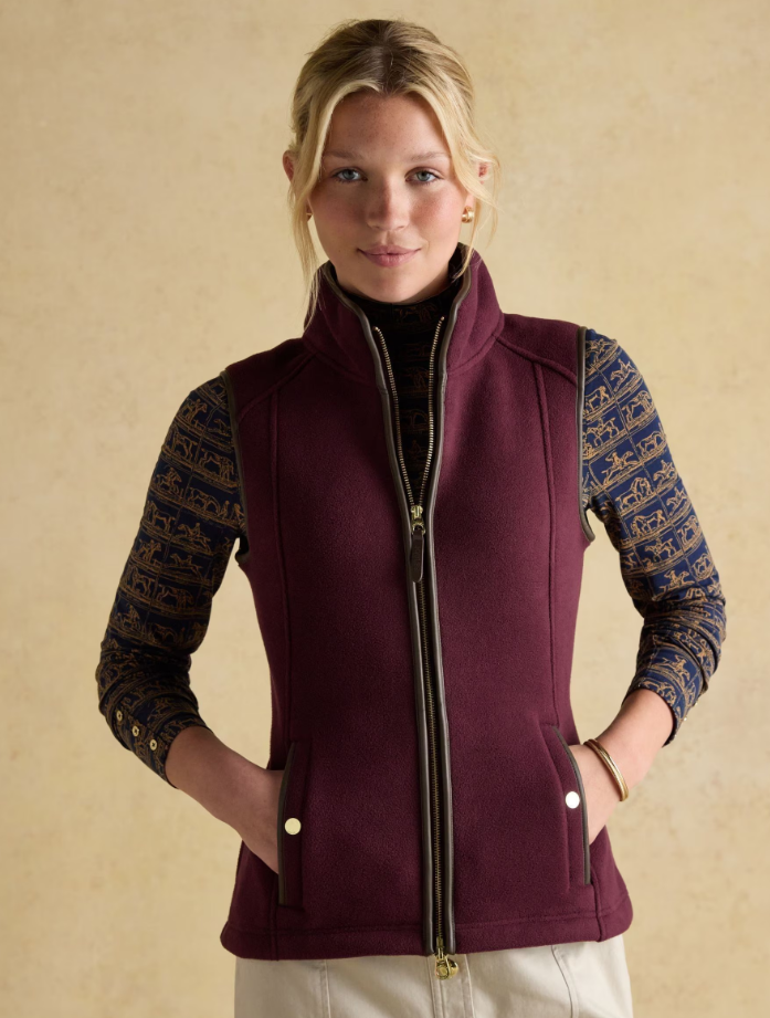 Heritage Red Fleece Gilet