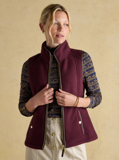 Heritage Red Fleece Gilet