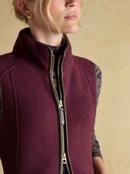 Heritage Red Fleece Gilet