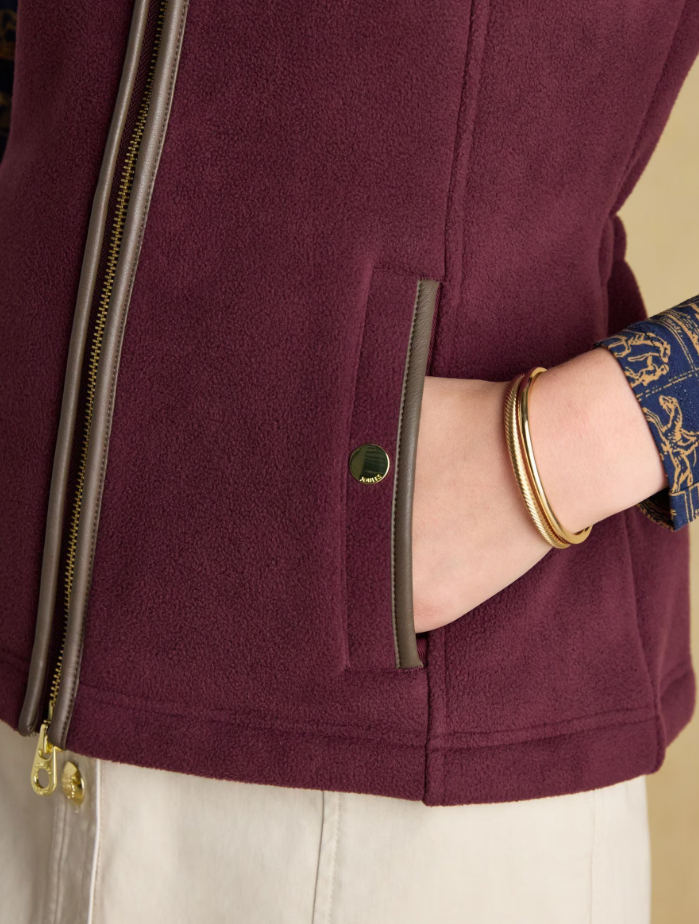 Heritage Red Fleece Gilet