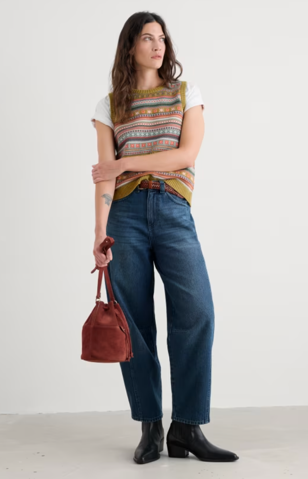 Cove Cottage Fair Isle Knitted Vest