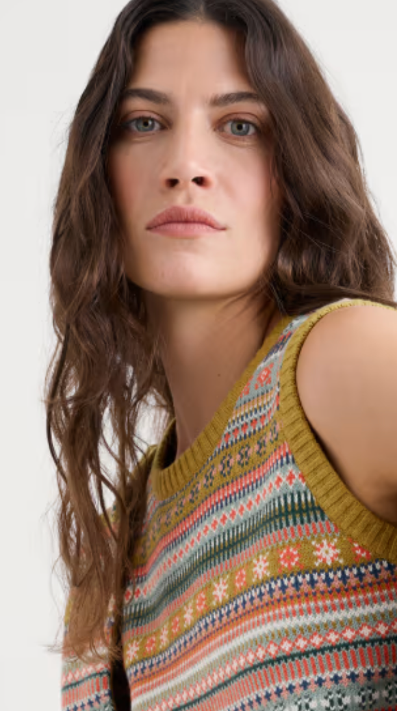 Cove Cottage Fair Isle Knitted Vest