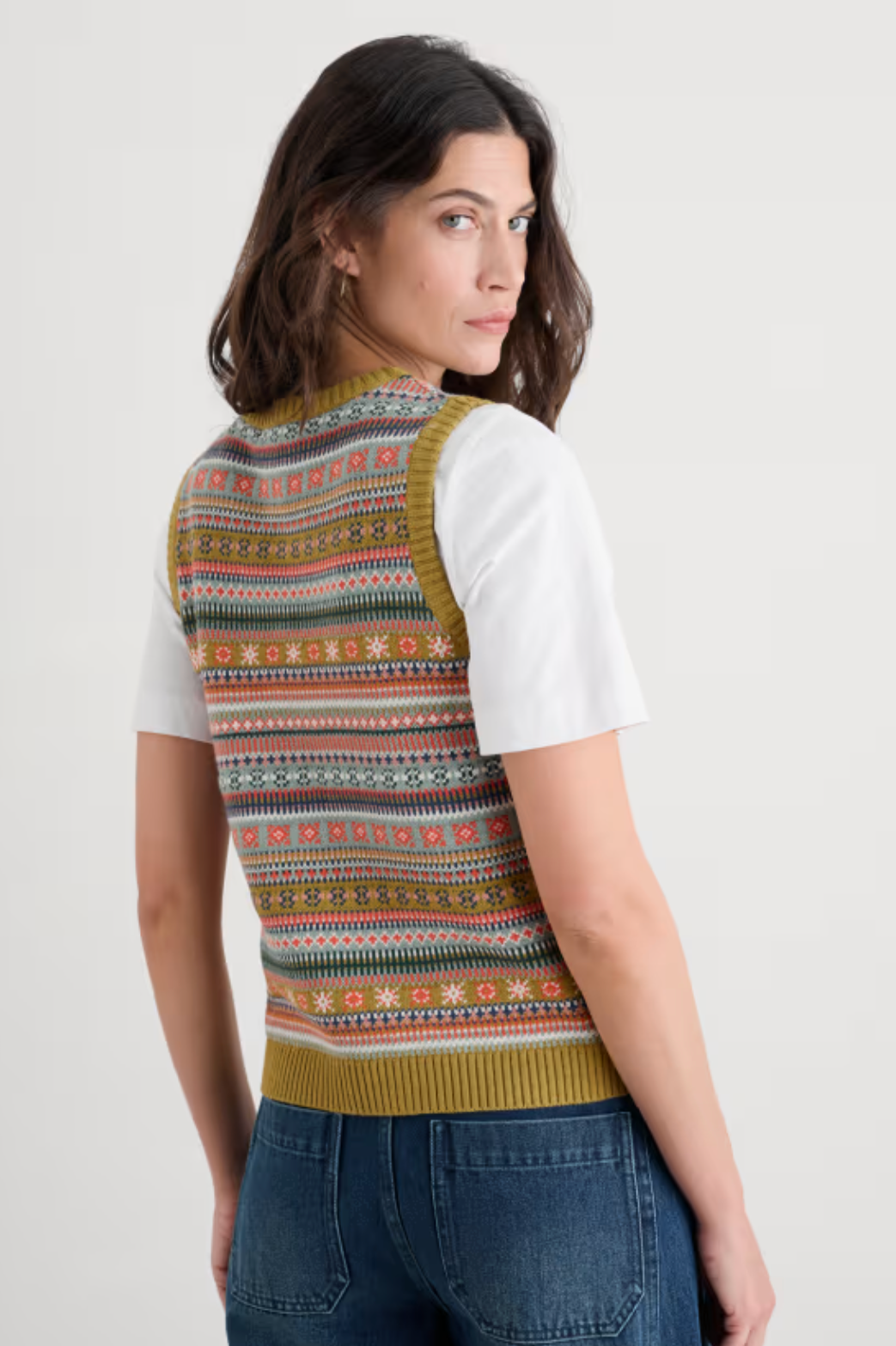 Cove Cottage Fair Isle Knitted Vest