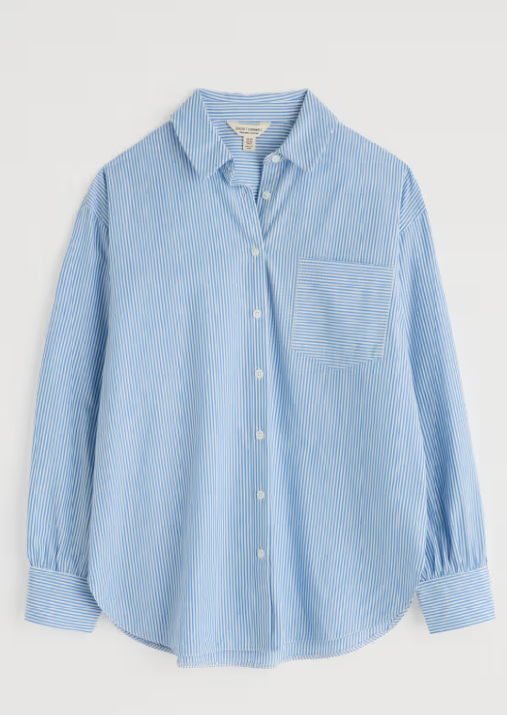 Sea Path Oversized Poplin Shirt