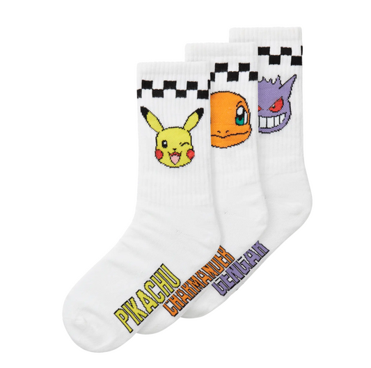 Pokemon 3 Pack Socks