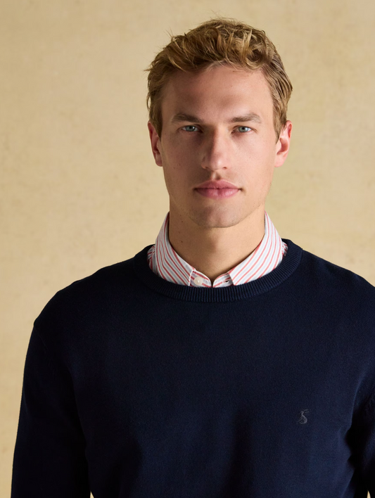 Joules Hillside Crew Knitted Jumper Navy