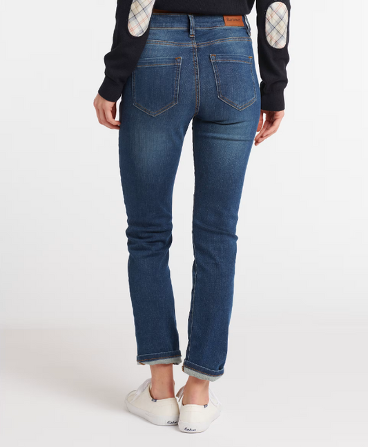 Barbour Essential Slim Jeans Worn Blue