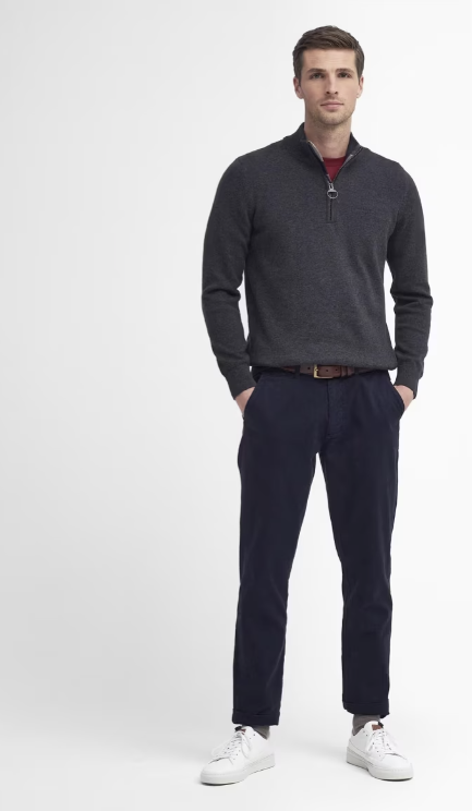 Cotton Half Zip Sweater