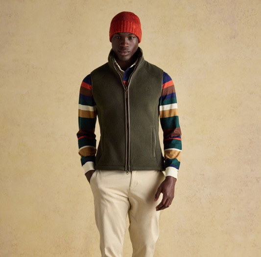 Joules Fleece Gilet Heritage Green