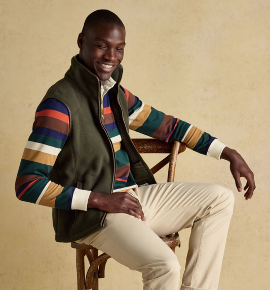 Joules Fleece Gilet Heritage Green