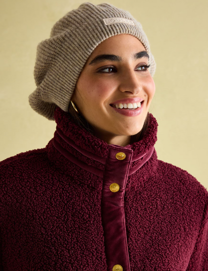 Fleur Red Fleece Jacket