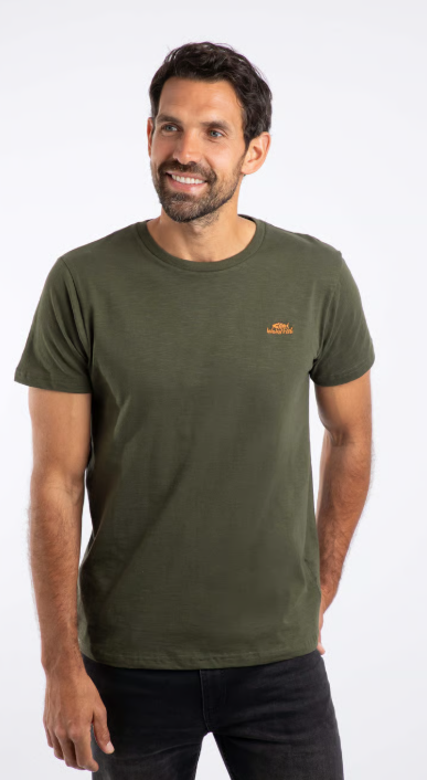 Weird Fish Fished Branded T-shirt Fir Green