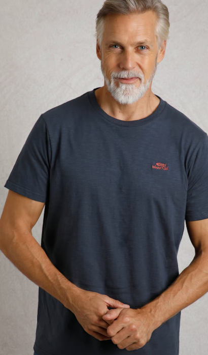 Weird Fish Fished Branded T-shirt Navy
