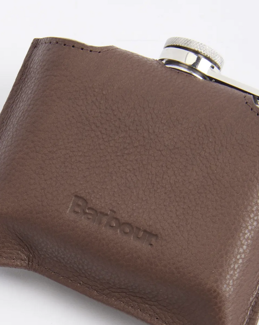 Barbour Padbury Quilted Hip Flask Olive