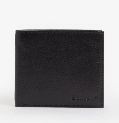 Barbour Colwell Leather Billfold Wallet Brown