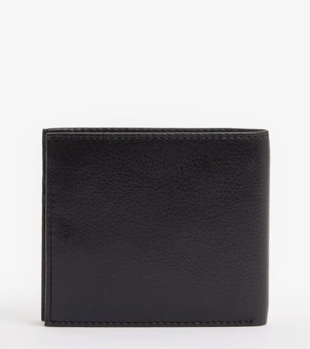 Barbour Colwell Leather Billfold Wallet Brown