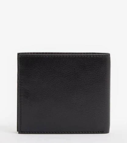 Barbour Colwell Leather Billfold Wallet Brown
