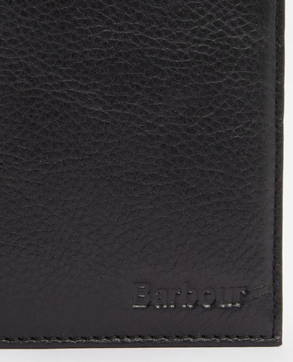 Barbour Colwell Leather Billfold Wallet Brown