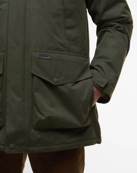 Barbour Farlam Waterproof Jacket Olive