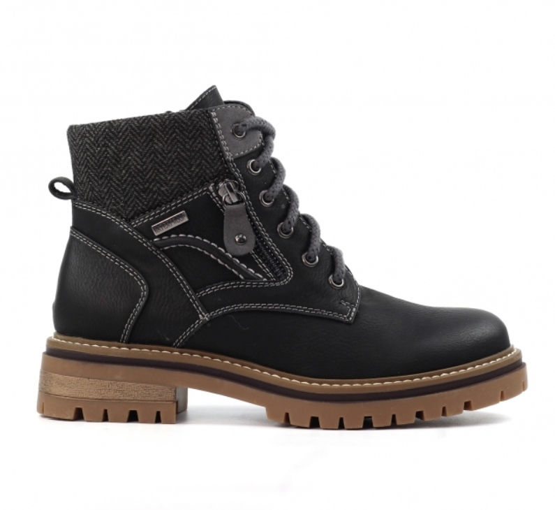 Caramel Black Waterproof Boots