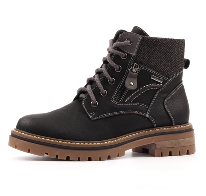 Caramel Black Waterproof Boots