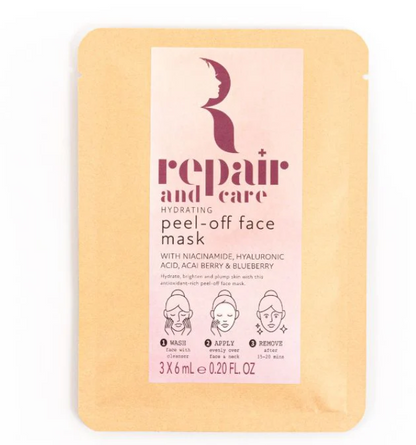 Repair & Care Acai Berry Scented Peel Off Face Mask 3 Pack