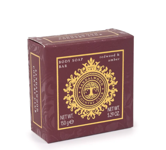 Sandalwood Country Club Redwood & Amber Soap Bar